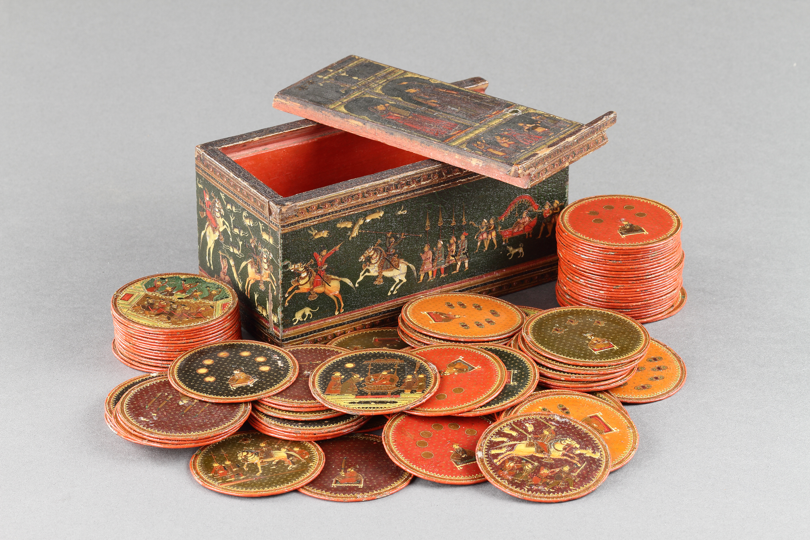A Comprehensive Collection of Ninety-Six Roundels from a ‘Ganjifa’ Game